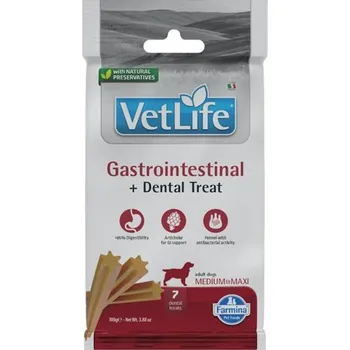Pamlsek pro psa Vet Life Dog Dental Snack Gastrointestinal Adult Medium & Maxi 100 g