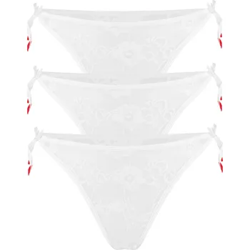 Kalhotky Cynthia tanga BW C-193 - trojbal L bílá