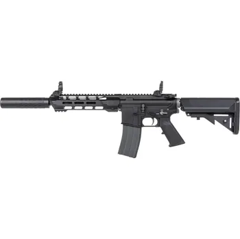 Airsoftová zbraň Airsoftová zbraň SR4 ZAROS-S - černá, Dual Power, Green Gas zásobník, GBBR, SRC