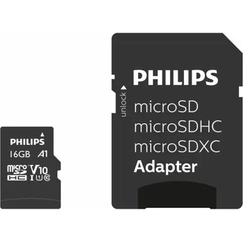 Počítač Philips MicroSDHC Card 16GB Class 10 UHS-I U1 vc. Adapteru