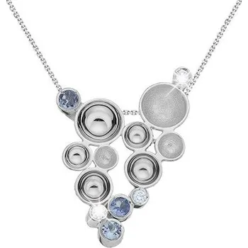 Náhrdelník JK Zlatý přívěsek s přírodními tanzanity a diamanty Diamant 14 kt ZZPL080B-99-1600