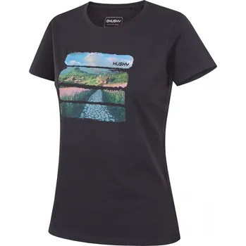 Dámské tričko Husky Dámské bavlněné triko Tee Flo L M, dark grey