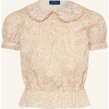 Polo Ralph Lauren Dívčí Halenka S Volánky, krémová / zelená /...