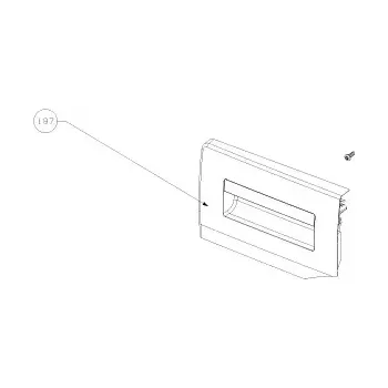 Čelo násypky pracích prostředků do praček Beko Blomberg - 1912014094