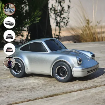 autíčko Baghera dětské závodní auto Porsche 911 SILVER