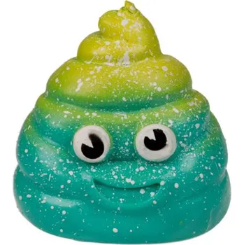 Žertovný předmět Antistresové hovínko smajlík Zelená