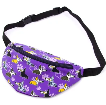 Outdoorové zavazadlo Pískací Potvůrky Ledvinka - welsh corgi Barva: fialová