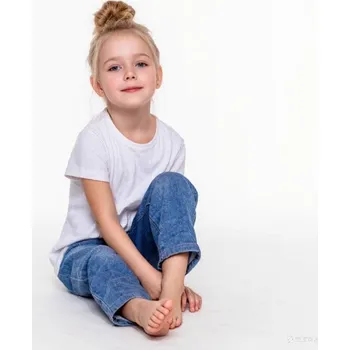 DĚTSKÉ TRIČKO BÍLÉ L3620 VELIKOSTI 98-164 Velikost: 128, Barva: Bílá