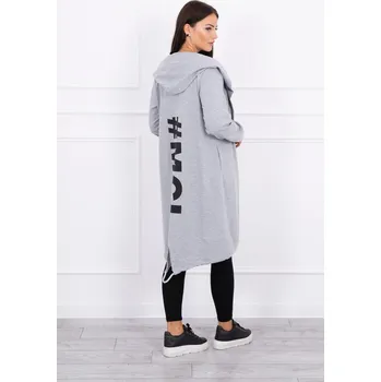 Šedá bunda s potiskem UNI