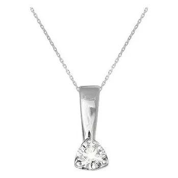 Přívěsek JK Zlatý přívěsek s přírodním diamantem Diamant 14 kt 0,17 ct (3,50 mm) ZZRA035B-99-1000