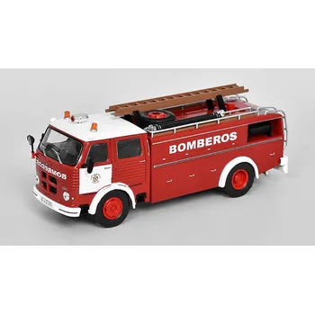 autíčko Pegaso 1091 Bomberos Barcelona 1963 - 1:43 Edicola časopis s modelem Pegaso 1091 Hasiči Barcelona 1963 - kovový model auta