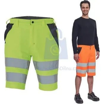 montérky Šortky pracovní MAX VIVO HV, CERVA žlutá, 66, balení 1 ks