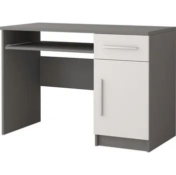 Psací stůl Psací stůl OMEGA II - 08, Šedá/Bílá