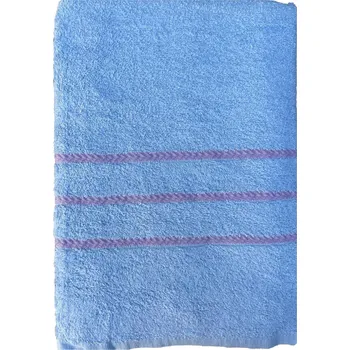 Top textil Osuška Pruhy růžové 70x130 cm modrá