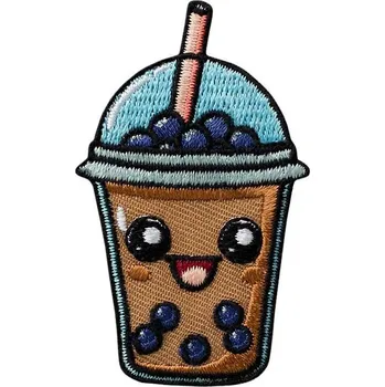 Nášivka Nažehlovačka Bubble Tea 6,4 x 3,9 cm Monoquick