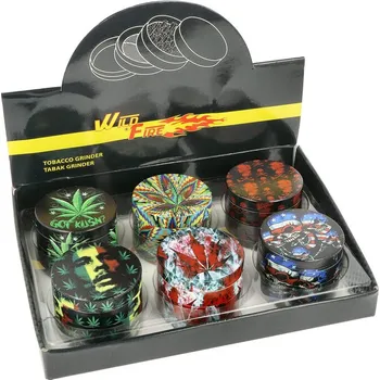 Drtič tabáku kovový WildFire 6 - Mix