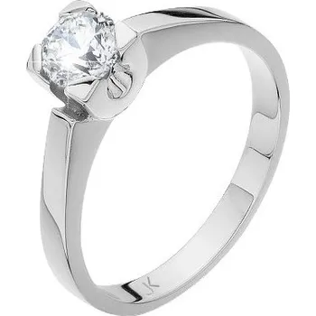 Prsten JK Zlatý prsten s přírodním diamantem Diamant přírodní 14 kt 1,0 ct (6,50 mm) ZP52586