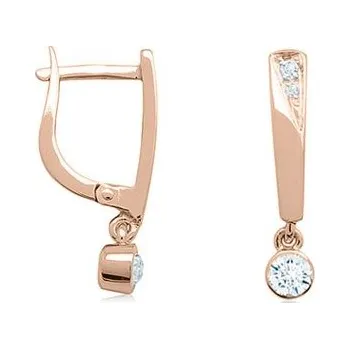 Náušnice JK Zlaté náušnice s přírodními diamanty Diamant 14 kt ZNCS038C-00-1000