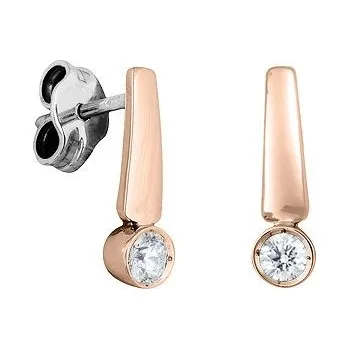 Náušnice JK Zlaté náušnice s přírodními diamanty Diamant 14 kt ZNCS029G-01-1002