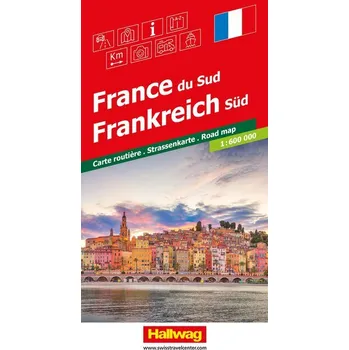 Hallwag Strassenkarte Frankreich Süd 1:600.000