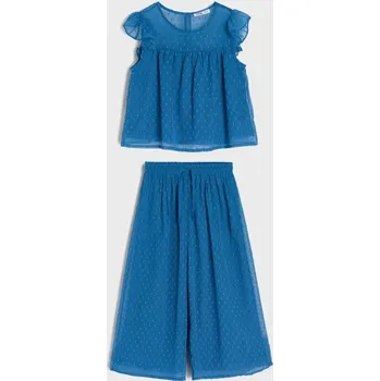 Sinsay - Letní souprava s dlouhými kalhotami - modrá - 7320C-55X - 7320C-55X-98