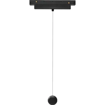 Mantra Magneto 48V Gruissan, černý závěs LED 7W 2700K 38°, TRIAC, průměr 5,5cm