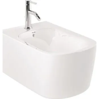 Bidet Kludi Resa S - Závěsný bidet, otvor pro baterii, lesklá bílá 27BIW0143
