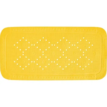 Protiskluzová podložka Spirella protiskluzová podložka do vany ALASKA, žlutá, PVC, 71 x 36 cm