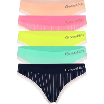 Kalhotky Azzy Greenice bikini sada 3 kusů kalhotek L vícebarevná