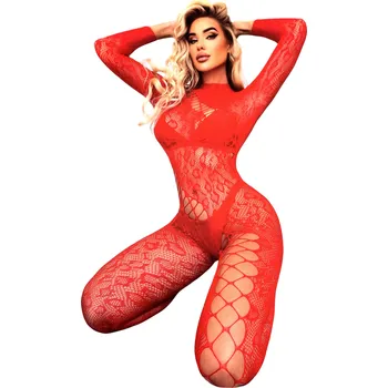 Body Dollcezza Sexy overal s průstřihy 7868 červená