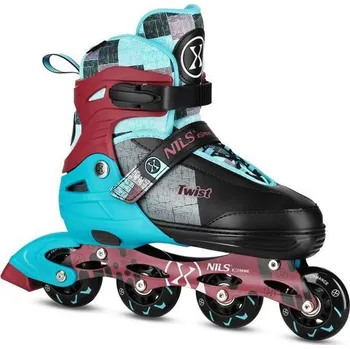 Kolečkové brusle Nils Extreme NA13810 modré S(EU 31-34) + DÁREK