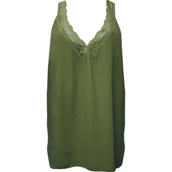 Marika dámské tílko s krajkou olivová khaki