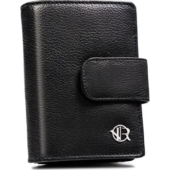 Peněženka dámská peněženka z pravé kůže s patentním zapínáním Barva: Černá