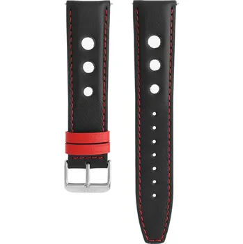 Řemínek na hodinky RB.13245 (22 mm) - černočervený - RB.13245.2220.9020.XL1