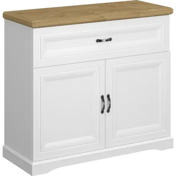 Komoda RIVIERA TV komoda 2d1s bílá/dub harbor