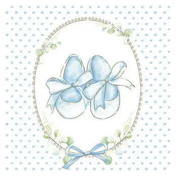 Papírový kapesník Ubrousky MAKI L (20ks) Baby Slippers Blue