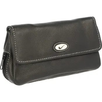 Čistič dýmky KRCZ Pouzdro na 2 dýmky etue Pipe Emblem černé, kůže