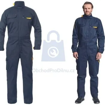 Pracovní kombinéza Kombinéza pracovní MULTINORM BASS FR, CERVA navy, M, balení 1 ks