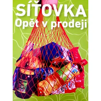 Nákupní taška Taška síťová - varianta červená