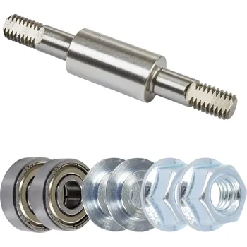 Kolečkové lyže SWENOR Rear Axle Fibreglass / Alutech / Alu Cl. Elite, náhradní osa s maticí