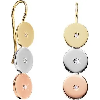 Náušnice JK Zlaté visací náušnice s přírodními diamanty Diamant 14 kt ZNST037M-10-1000