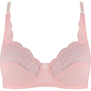 Podprsenka Ibarra podprsenka nevyztužená s kosticemi 23842 100D světle růžová