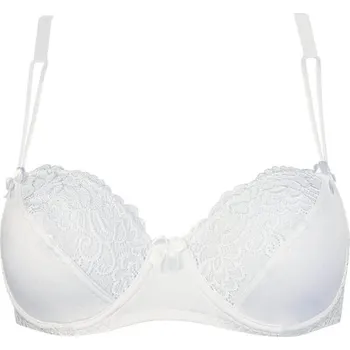 Podprsenka Zuzana podprsenka bez výztuže s krajkou 8020 80B bílá