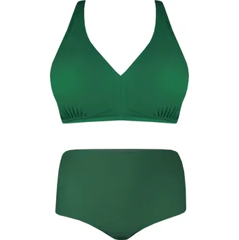 Dámské plavky Gerrard Smaragd plavky pro plnoštíhlé S973 XXL tmavě zelená