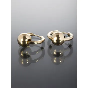 Náušnice Prosperk Náušnice kroužky s kuličkou zlaté S4752