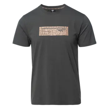 Pánská móda Pánské Tričko s krátkým rukávem HI-TEC HAMILONI M000272743 – Hnědá XXL