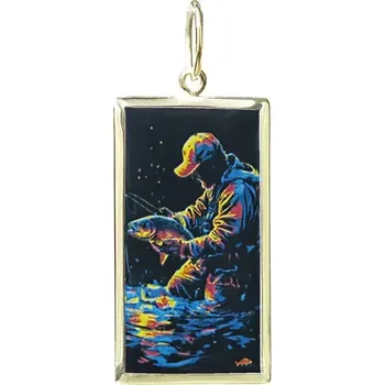 Přívěsek Aljančič Rybář Miniartion žluté zlato