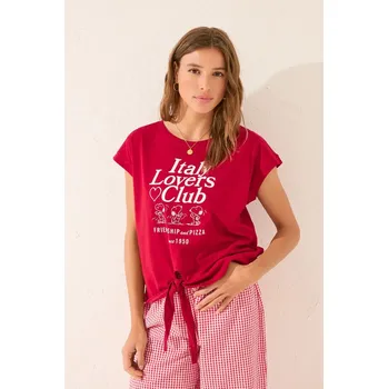 Dámské tričko Bavlněné tričko women'secret 3279712 červená 33X, vel. L