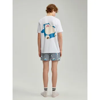 Pánské tričko Dvoudílná pyžamová souprava Pokémon Snorlax - XL - House - bílý - 971EW-00X