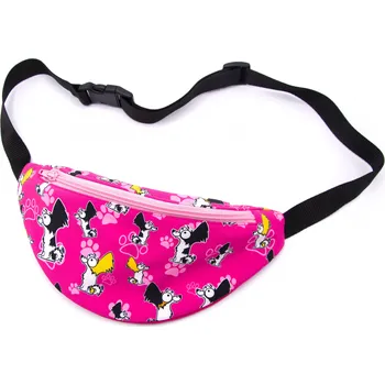 Outdoorové zavazadlo Pískací Potvůrky Ledvinka - papillon Barva: růžová